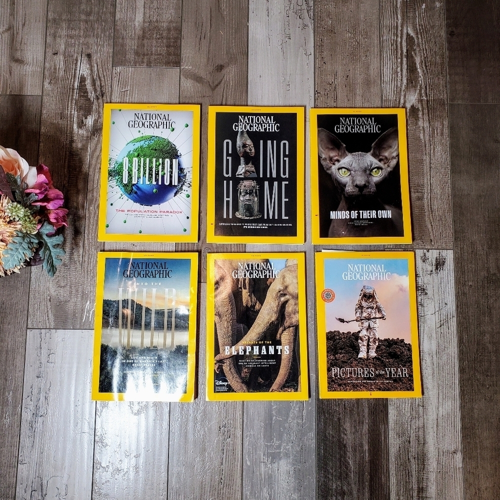 National Geographic Magazine Bundle 6pc